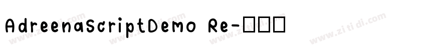 AdreenaScriptDemo Re字体转换